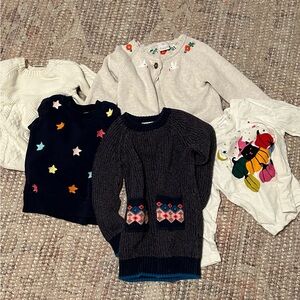 Hanna Andersson bundle of sweaters, top and sweater dress 3t, 90 cm